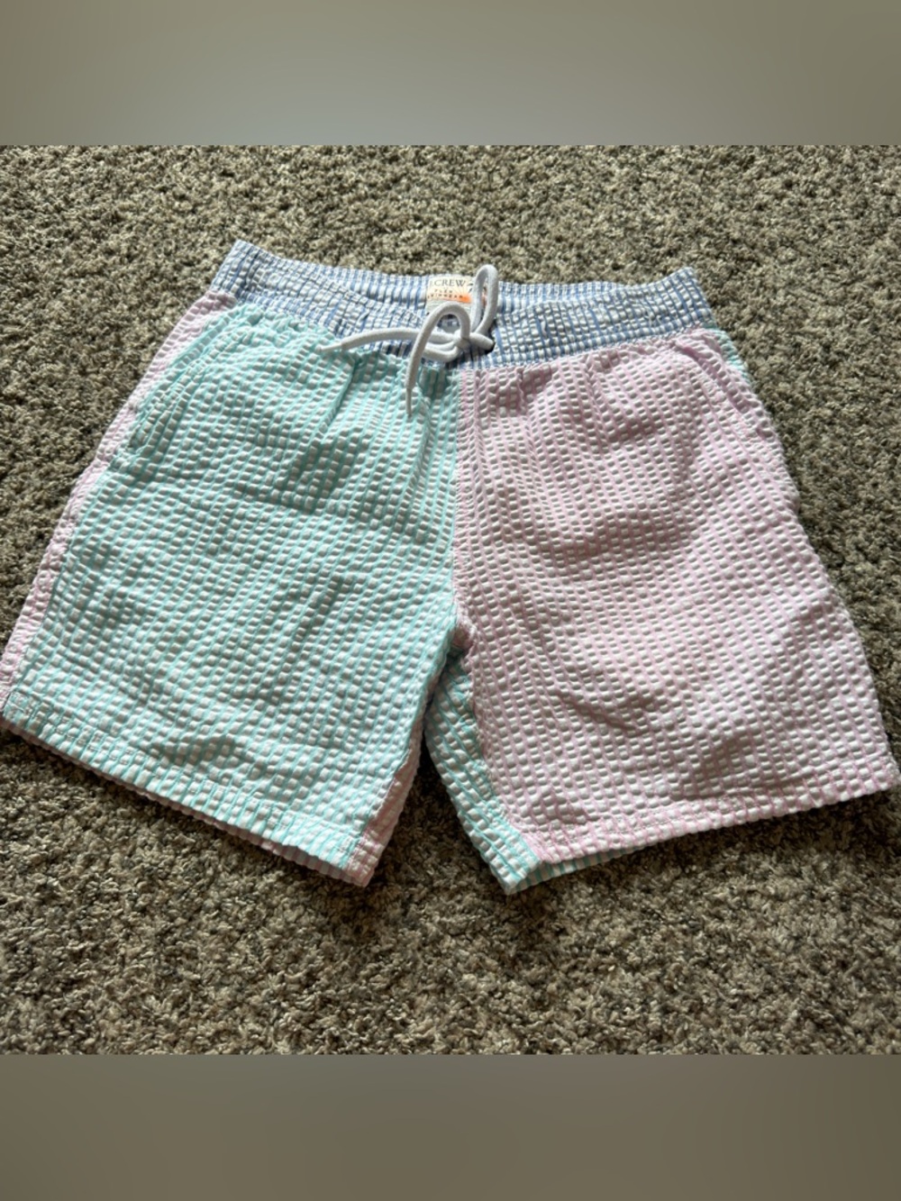 J. Crew Mint Green and Light Pink Seersucker Shorts